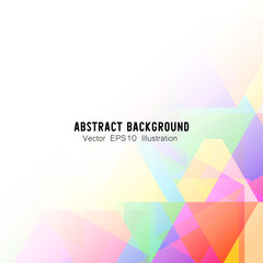 Abstract geometric or isometric polygon or low poly vector technology business concept background.