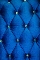 Luxury of blue fabric with diamond