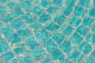 Light reflected in the pool