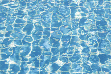 Light reflected in the pool