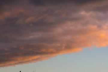 冬の夕空と雲(12月)