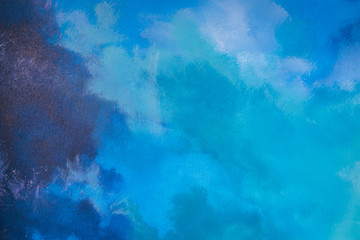 Abstract blue paint color on the wall