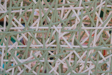 Abstract colorful Artificial rattan pattern