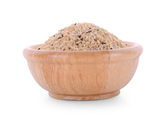 rice bowl on white background