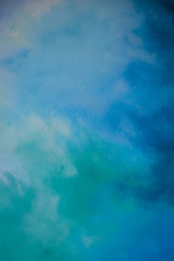 Abstract blue paint color on the wall