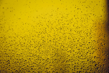 Water droplet on the window glass