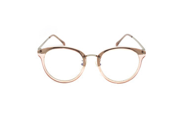 Fototapeta premium Pink frame clear glasses