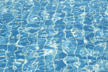 Light reflected in the pool