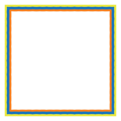 Obraz premium Colored frame, blank background vector design in orange, blue, yellow colors.