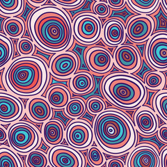 geometric pattern with circles in vector in color