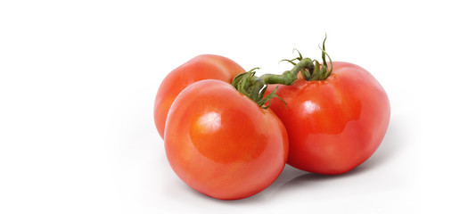 Tomato with clipping path. Full depth of field