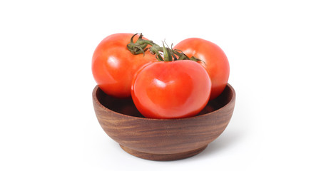 Tomato with clipping path. Full depth of field