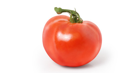 Tomato with clipping path. Full depth of field
