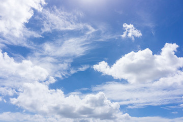 真夏の空と雲(8月)