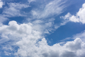真夏の空と雲(8月)