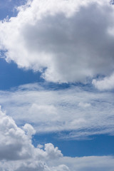 真夏の空と雲(8月)