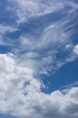 真夏の空と雲(8月)