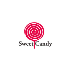 sweet candy liquid drops design symbol logo vector