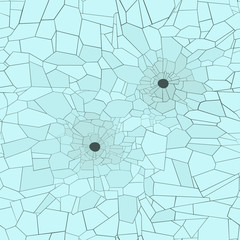 vector seamless texture of glass surface with holes