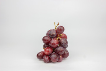 Grapes on a white background