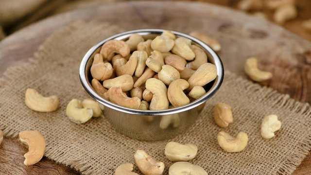 Rotating Cashew Nuts (seamless loopable 4K)