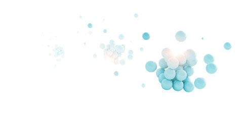 Science concept with sphere model