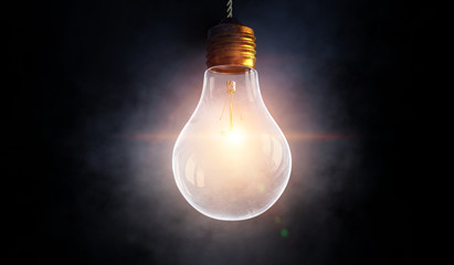 Light bulb image as symbol of innovation
