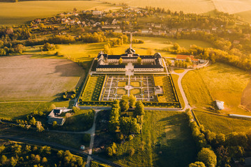 Kuks Hospital is a former care institute for military veterans in Kuks in the Trutnov district, operated between 1744 and 1938. It was the most generous institute of its kind in late Baroque Bohemia.