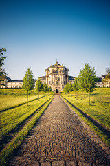 Kuks Hospital is a former care institute for military veterans in Kuks in the Trutnov district, operated between 1744 and 1938. It was the most generous institute of its kind in late Baroque Bohemia.
