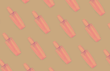 Yellow jar with cosmetics