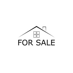 House for sale icon isolated on white background