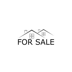 House for sale icon isolated on white background