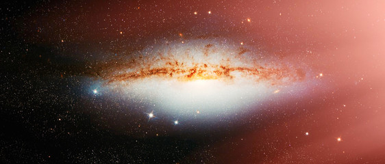 Cosmic art ,multicolor outer space. Star field and nebula in deep space many light years far from...
