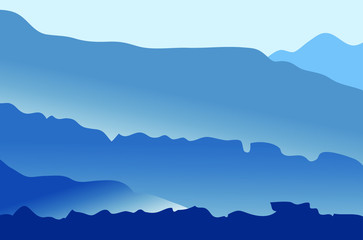 mountain landscape vector