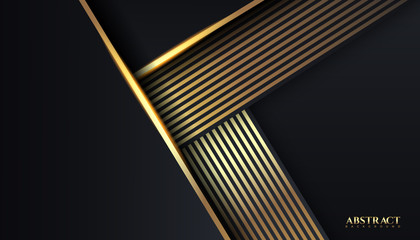 luxury dark and gold abstract background, elegant, royal, wallpaper background design. Vector Illustration