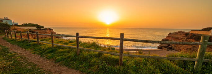 Sunrise in Oropesa del Mar on the orange blossom coast