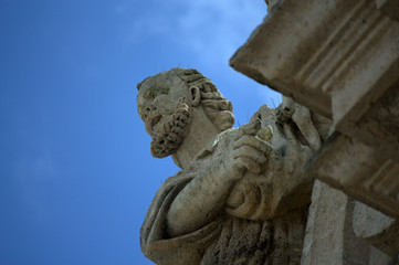 Fototapeta na wymiar Low Angle View Of Sculpture Against Sky At Francavilla Fontana