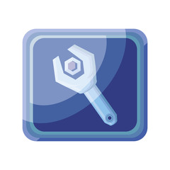 settings app on white background