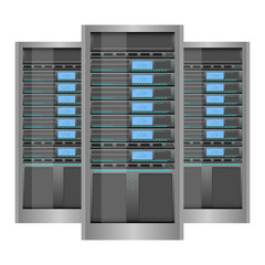 Data server vector design illustration isolated on white background
