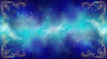 宇宙　金フレーム © 華林檎