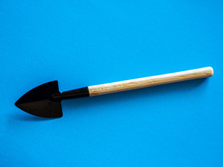 shovel in the ground  isolated tool