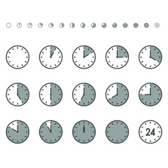 Set of perfect timer icon A hour vector illustratior.
128x128px., 640x640px.