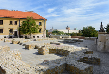 The ruins of the Church of St. Michael the Archangel in Lublin. Poland.