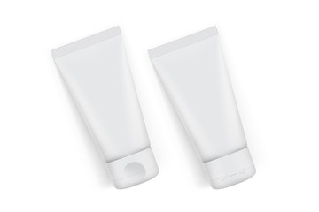 cream tube packaging isolated on white background