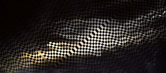 Dynamic abstract background. Expressive lines, concept of speed and movement.