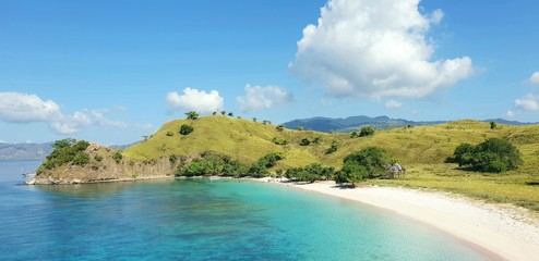 panoramic view of the sea and mountains