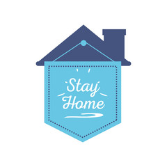 stay at home campaign with a house
