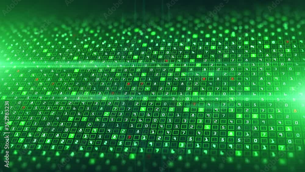 Poster technology network data connection, digital data analysis and data binary coding, digital cyberspace