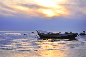 boat on the sea