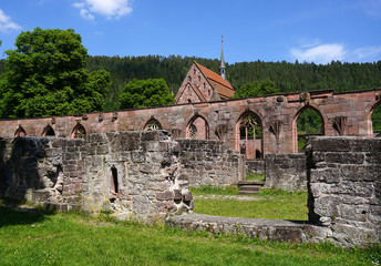 Kloster Hirsau, Mauern der Ruine und Marienkapelle